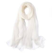 Solid Color Silk Feeling Scarf Fashion Scarves Wrap Long Lightweight Shawls f...
