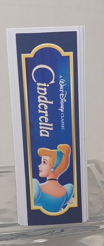 DISNEY MOVIE CHARACTER FIGURE WITH VHS STYLE DISPLAY CASE CINDERELLA - Picture 3 of 6