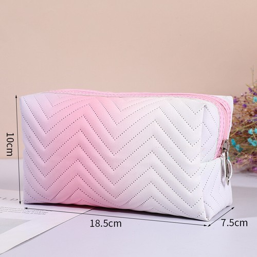 Gradient Color Waterproof Cosmetic Bag Storage Organizer Makeup Case Travel ↷ - Picture 13 of 17