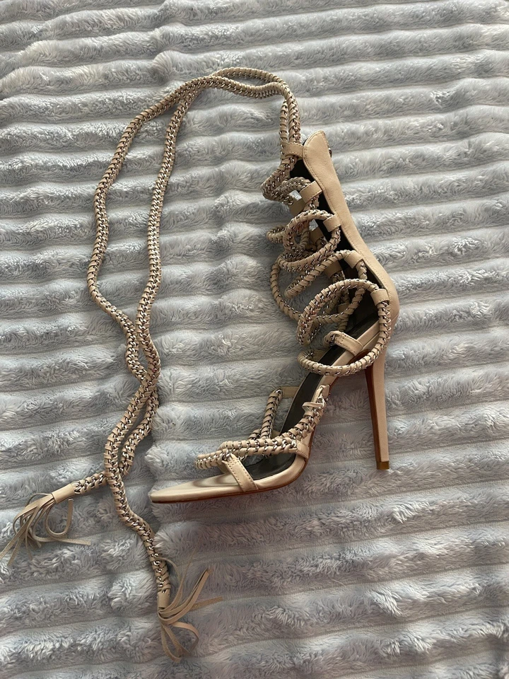 Monika Chiang Mujer Sandalias Tacón Alto Talla 8 Italia. Foto 4 de 4