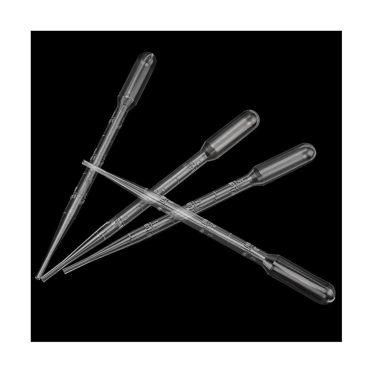 80 Pack Glass Petri Dish Dishes with 200 Plastic Transfer Pipettes(3ML