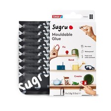 ⏳ Sugru by Tesa Mouldable Glue Pack (8x3.5g) - BLACK - LONG DATE - BEST VALUE ⏳