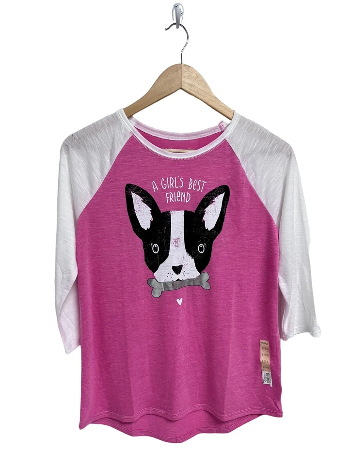 Camiseta Mudd Niña Manga 3/4 Rosa Claro Bebé Estampado Gráfico Talla XL Foto 3 de 4