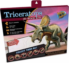 Heebie Jeebies Triceratops Dinosaur Wood Kit