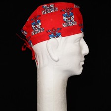 Colorful Amazing Spiderman on Red Theme Scrub Hat