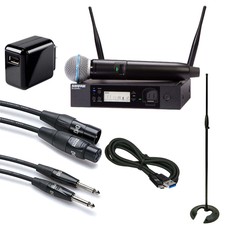 Shure Glxd24r+b58 Wireless Rack System With Beta58a Microphone Performer Pak