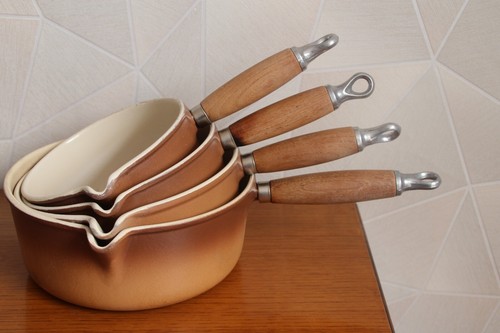 Le Creuset - Vintage Série de 4 casseroles Professionnelles
