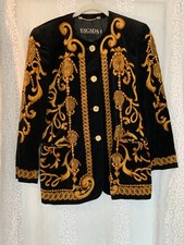Escada By Margaretha Ley Vintage Velvet Jacket 40