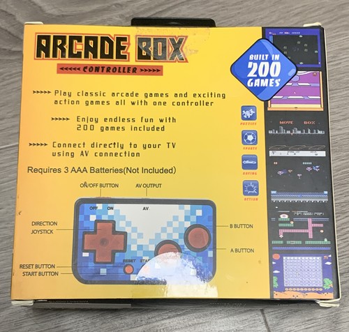 RETRO ACADE 200 BUILT IN GAMES BOX CONTROLLER - JUST CONNECT TO A TV OR MONITOR - Picture 6 of 6