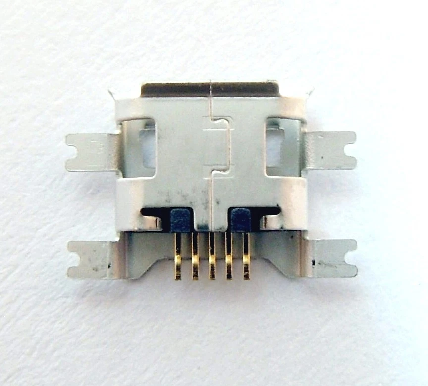 Connecteur à souder micro USB type B femelle à 180°/ Female connector to solder - Photo 3/4