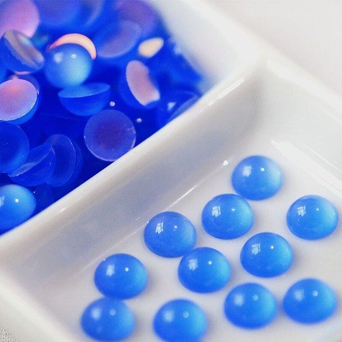 50Pcs Flat Back Resin Cat Eyes Spacer Loose Beads DIY Jewelry Making Accessories - Picture 19 of 61