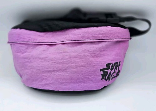 Vintage 90's Surf Rags Fanny Pack Black & Purple New Old Stock - Picture 2 of 7
