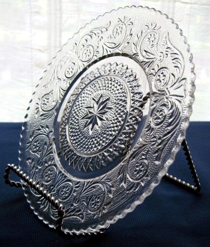 Duncan & Miller Glass 4 Clear #41 Sandwich 7 1/8" Salad Plates - Picture 3 of 9