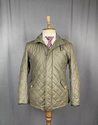 Barbour Greatcoat Men's Green Insulated Quilted Jacket Size S