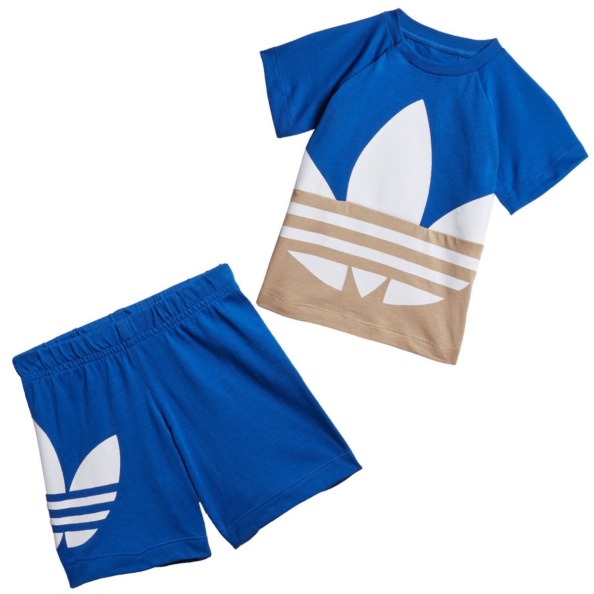 Adidas Big Trefoil Kids Sports Outfit Boys Summer Set 2-Piece