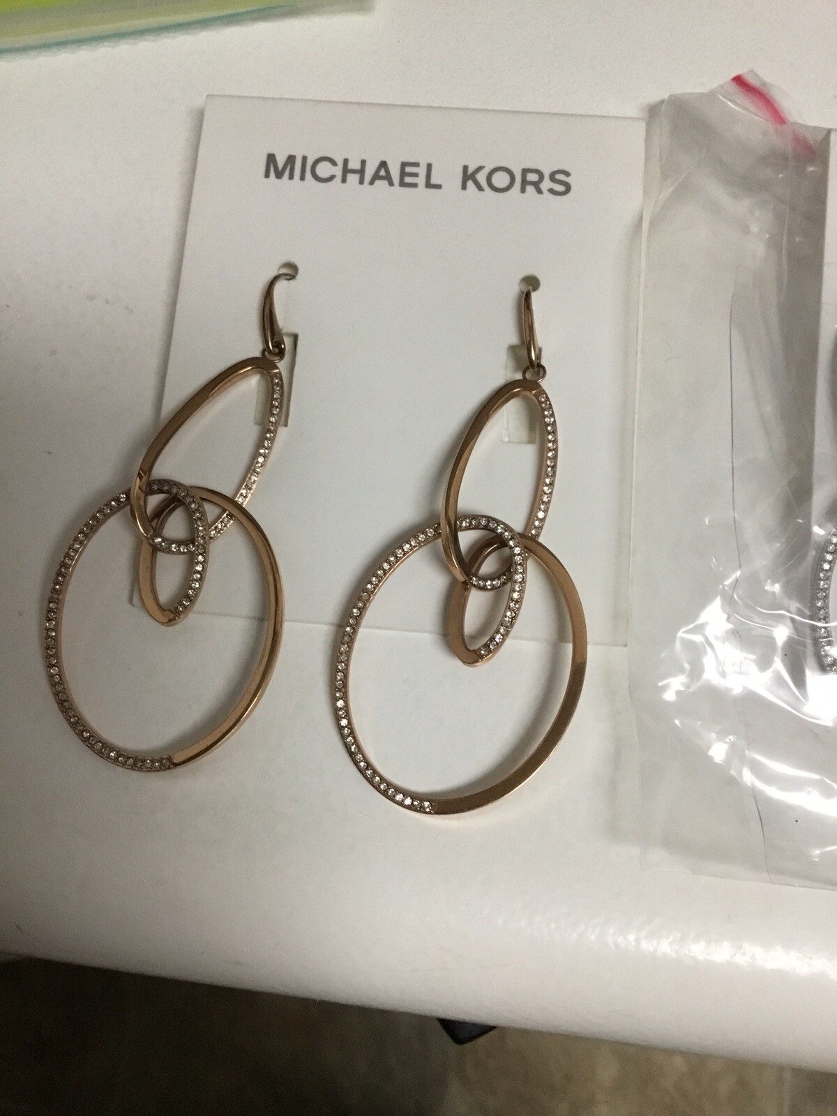 michael kors rose gold earings