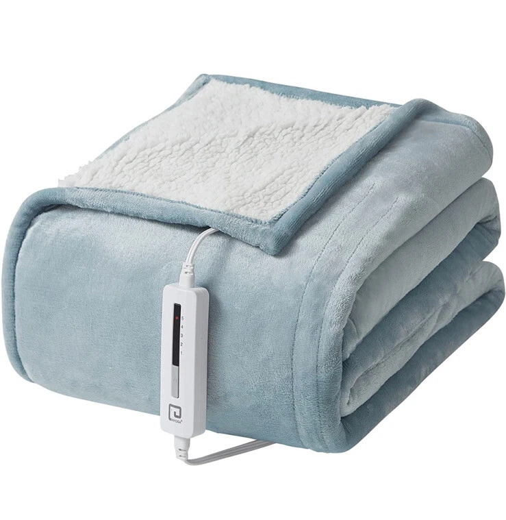 EHEYCIGA Heated Blanket Electric Blanket Twin, Twin 62 x 84 Inches - Light  Blue | eBay