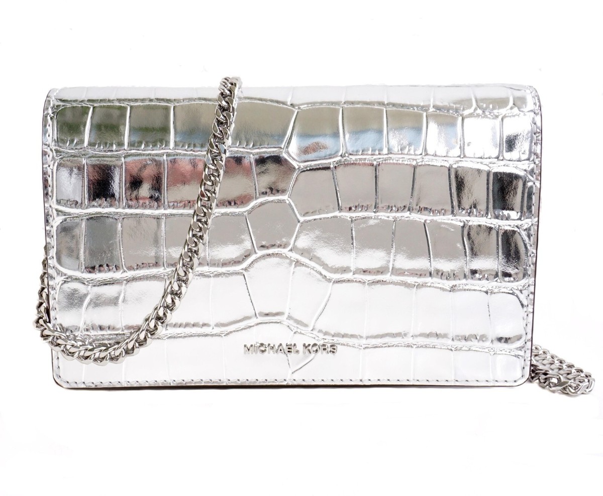 Michael Kors Shoulder Bag Jet Set MD Leather Crocodile