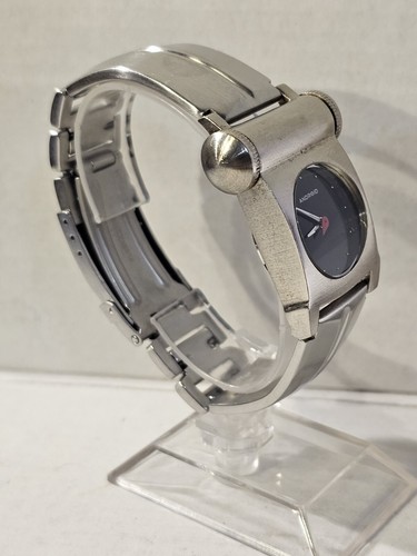 Raro orologio uomo analogico Android USA vintage anni 90 quadrante nero argento (leggi) - Foto 3 di 12
