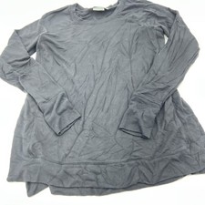 Athleta Black Long Sleeve Sweatshirt Size Medium Side Slits