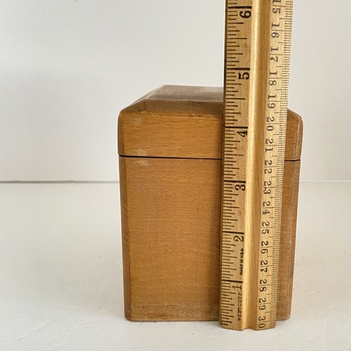 Vintage Recipe Box Daisy Wood Handwritten Clipped Recipes Westpac Japan 60s 70s - Picture 18 of 18