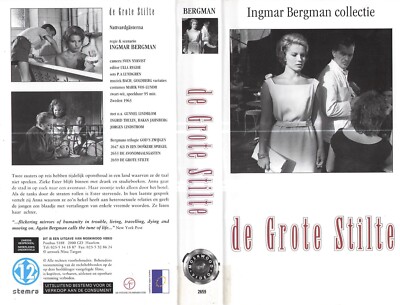DE GROTE STILTE aka THE SILENCE (1) / DUTCH VIDEO SLEEVE/ MOSKWOOD LABEL