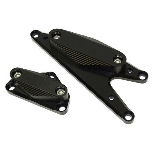 Black Engine Cover Guards Crash Pad Sliders For SUZUKI Bandit GSF 1250 GSX1250FA - Picture 3 of 6