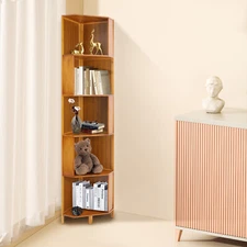 Corner Bookcase, A-Shaped Display Bookshelf, Multifunctional Storage Display