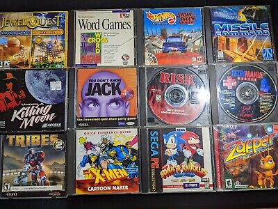 LOT Large Collection Vtg CD Rom PC Video Games 1990s 2000s