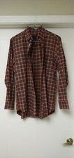 SCOTT BARBER Men's Medium Button Down Shirt Rich Warm Colours