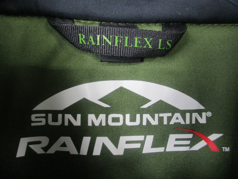 Chaqueta Sun Mountain Rainflex Para Hombre Grande Verde Impermeable Elastizada Golf Foto 2 de 4