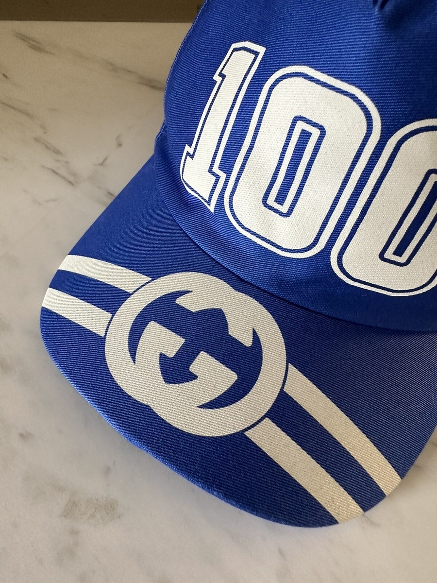 Gucci★素敵！GG Logo Baseball Cap hat  Blue GG nylon baseball hat in blue | GUCCI® US