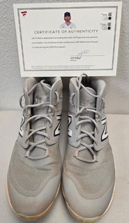 Mets JEFF McNEIL Game Used Autographed Auto Cleats 2023 Season FANATICS