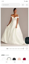 David's Bridal Ivory Wedding Dress Gown 16W Style 9WG3979, NEW NOT WORN