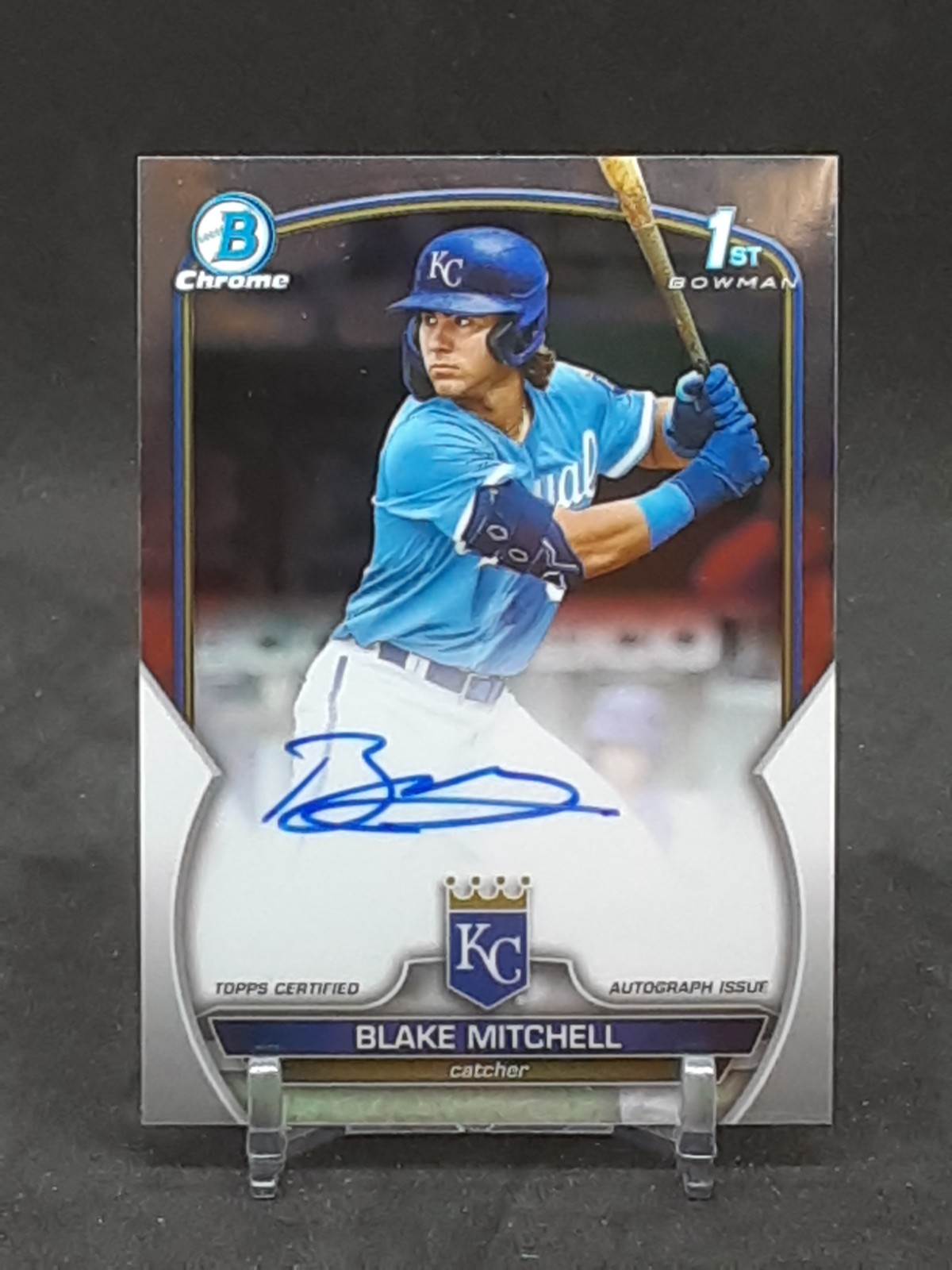 BLAKE MITCHELL 2023 BOWMAN CHROME AUTO 1ST BOWMAN ROYALS QQ