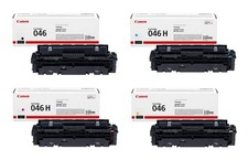 Canon Original Toner 046H 4er-Set schwarz, cyan, magenta, gelb hohe Ergiebigkeit