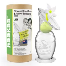 Haakaa Manual Breast Pump Silicone Breast Pump Milk Saver Milk Pump with Suct...
