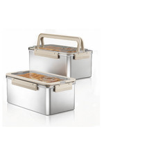 Qcqhdu Bread Containers Time Recording Stainl...