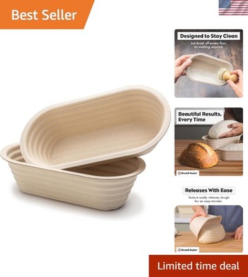 Stackable 10  Artisan Bread Proofing Basket Set   Durable & Lightweight Design