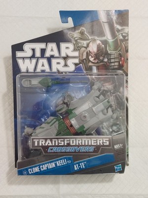 Star Wars Transformers Crossover Clone Captain Keeli to AT-TE New - See Photos