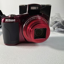 Nikon Coolpix L610 Digital Camera 16MP Digital Camera 14x Zoom Red Box SD Card