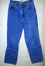 Vintage 80s-90sBugle Boy Boys Blue Denim Jeans Medium Wash Size 8R Straight Leg