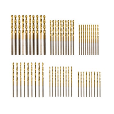 60 Pcs Small Twist Drill Bit Set 3/64''-1/8'' Fully Ground Micro Drill Bits for...