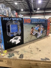 HO Sports Liquid Oasis 10' Inflatable Lounge Island w/ Pump & Drink Holders -NEW