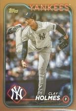 2024 TOPPS BASE SET SERIES 1#247 CLAY HOLMES GOLD 437/2024
