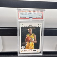 Topps 2007-08 Rookie Insert White Kevin Durant #2 PSA 9 Supersonics