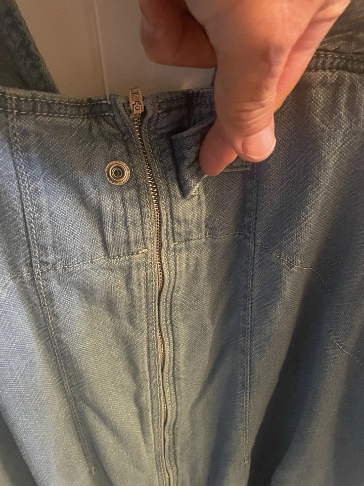 Комбинезон джинсовый Free People We The Free Ziggy размер XL пудрово-синий - Изображение 3 из 4