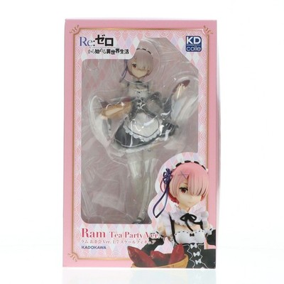 Re:ZERO Ram Tea Party Ver 1/7 Figure KADOKAWA Japan Used