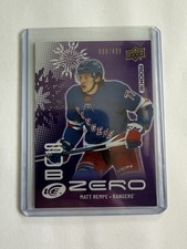 2024-25 Ice Matt Rempe Sub Zero Rookies /499 #SZ-RE New York Rangers