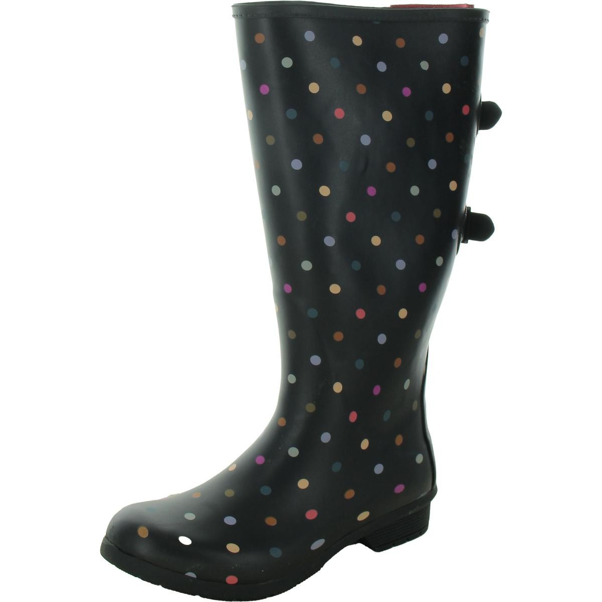 Женские непромокаемые ботинки Chooka Versa Dot в черный горошек 6 Medium (B,M) BHFO 9114